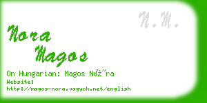 nora magos business card